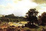 Albert Bierstadt Canvas Paintings - Day's Beginning